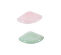 FRCOLOR Juego De 2 Piedras De Masaje Facial Raspador Gua Sha Material Duradero Multicolor