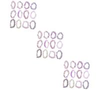 FRCOLOR Juego De 3 Bandas Elásticas Para El Pelo Sin Costuras Para Niñas Coleteros Cuerdas Elásticas Para El Pelo Accesorios Para El Cabello Para Mujeres 12 Unidades X 3