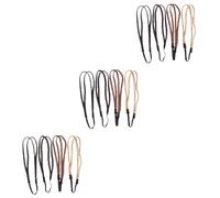FRCOLOR Juego De 3 Diademas Trenzadas De Diseño Único Para El Cabello Elásticas Para Niñas 8 Unidades X 3