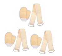 FRCOLOR Juego De 3 Guantes De Baño Cómodos Toalla Exfoliante Corporal Paño Para Uso Doméstico Juego De Guantes De Limpieza De Piel Para La Ducha.