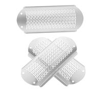 FRCOLOR Juego De 3 Limas De Pies De Acero Inoxidable, Raspador Removedor De Callos Para Piel Muerta, Tamaño Práctico Para Pedicura Casa, Herramienta Multiusos Para Talones Secos y Agrietados