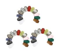FRCOLOR Juego De 3 Manualidades De Piedra Natural Mini Gemas Decorativas Lágrimas De Cristal De Cuarzo 12 Piezas X 3