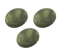 FRCOLOR Juego de 3 Piedras Naturales de Masaje de Hueso de Oliva 5x6 Cm para Terapia de Spa en Casa, Piedra Facial y Corporal, Herramienta Guasha Portátil para Relajación y