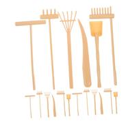 FRCOLOR Juego De 3 Rastrillos De Jardín De Mano Herramientas De Jardinería para Rastrillo Zen Pequeño para Bonsáis Mini Juguetes De