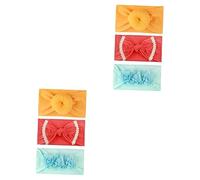 FRCOLOR Juego de 6 piezas de tocado elástico para el pelo, banda elástica para el pelo, gomas para el pelo para niños, caja de golosinas para perros, cinta de maquillaje, cinta para la cabeza, cinta