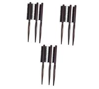 FRCOLOR Juego de 9 peines para peinar el pelo, peine para mujer, peine de para el cabello, de madera, de nailon, cabeza esférica, ropa de noche, pelo de cerdas