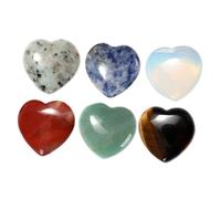 FRCOLOR Juego de Corazones de Piedra de Cuarzo Rosa S para Decoración del Hogar de Cumpleaños S