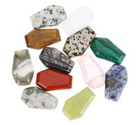 FRCOLOR Juego De Cristales Terapéuticos De Piedras De Cristal En Forma De Ataúd S A Granel Naturales Para Decoración Del Hogar Color Aleatorio