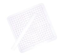 FRCOLOR Juego de Herramientas para Esculpir Arcilla Manual, Placa Acrílica para Modelado de Cerámica 2 Piezas, Incluye Tabla de Prensado y Rodillo para Bricolaje Artístico