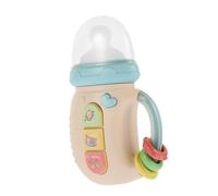 FRCOLOR Juguete Bilingüe para Recién Nacidos Botella Eléctrica con Música y Luces Coloridas Juguete Sensorial para Bebés Meses Portátil y Seguro para Entrenamiento Visual y Manual