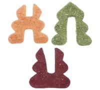FRCOLOR Juguete Masticable para Conejo y Cobaya Fibra Cruda, Golosina Saludable para Mejorar la Coordinación Física Juego de Conejos