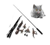 FRCOLOR Juguete para Gatos Interactivo 6 Varillas Telescópicas Juguetes De Perseguir con Ideal para Mascotas