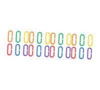 FRCOLOR Juguetes 400 Piezas plastoy Juguete Ganchos c-Clips eslabones de la Cadena c-Clips Loro c-Enlaces morder Abrazadera en c Juguetes para Pájaros