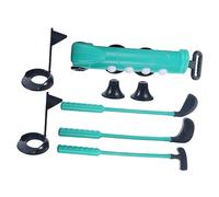 FRCOLOR Juguetes de Golf para Kit de Golf Infantil para Ejercicio al Aire para Desarrollo Físico y Mental y Clubes Diseño y Portátil Color Verde
