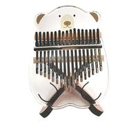 FRCOLOR Kalimba Acrílica Transparente Teclas Oso Caricatura Piano de Pulgar Portátil con Panel Duradero y Superficie para Principiantes y Adultos