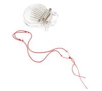 FRCOLOR Kalimba de Acrílico Transparente de Teclas Piano de Pulgar para Principiantes Instrumento Musical Kalimba Diseño Compacto y Portátil Sonido y de Tocar