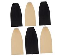 FRCOLOR Kit de 6 Piezas de Reparación para Violonchelo y Violín Puntas de Plástico Negro y Blanco, Accesorios Estables para Mantenimiento y Reparación