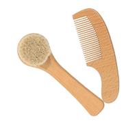 FRCOLOR Kit de Cuidado para Bebés Cepillo de Baño para Champú Peine Suave Cabello del Recién Nacido para Baño Diario