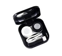 FRCOLOR Kit De Lentillas Neceser De Lentes Estuche Original Recipiente Lentes Boancas Estuche Ligero Práctico para Mujer Incluye Espejo Frasco Viaje Clip Plástico y Ventosa