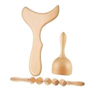 FRCOLOR Kit De Masaje De Madera Herramientas Manuales Para Esculpir Espalda y Cuello Masajeador De Madera Para Uso Diario Accesorio De Masaje Reutilizable