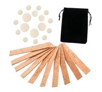 FRCOLOR Kit de Reparación de Clarinete con Almohadillas de Corcho para Juntas de Cuello Accesorio Duradero para de Instrumentos de Viento Compatible con Clarinetes Estándar