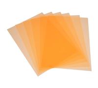FRCOLOR Láminas Difusoras de Colores para Iluminación Profesional, Kit de 6 Filtros PVC Transparentes, para Fotografía y Cine, Enseñanza y Proyectos Artísticos, Color Transparente Naranja