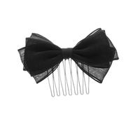 FRCOLOR Lateral Negra Lazo de Tela, Accesorio para Cabello Encantador y Versátil para Estudiantes y Jóvenes, Adecuado para Temporada Cálida