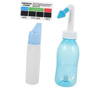 FRCOLOR Lavado Nasal Para Adultos y Botella De Irrigación Nasal Con Termómetro Adhesivo y Spray Herramienta De Cuidado Para Aliviar Congestión y Limpieza Diaria