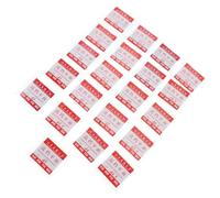 FRCOLOR Lente Plana de Vidrio Transparente para Reloj, Lente Antirayaduras 1mm, Accesorio de Repuesto para Relojeros Profesionales, Uso en Reparación de Relojes, Diámetro 35-45mm, Pack 21 Piezas