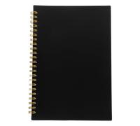 FRCOLOR Libro de Registro de Inventario con Cubierta de Polipropileno Negro