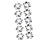 FRCOLOR Lindos Clips para El Cabello con Estampado de Vaca de Algodón Paquete de 10 Diademas para Mujer para Fiestas Y Bodas