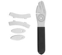 FRCOLOR Llave Multifunción para Frenos de Disco de Bicicleta en Acero Inoxidable Plata, Diseño Ovalado y Arco, Herramienta Versátil para Reparación y Ciclismo