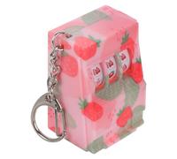FRCOLOR Llavero Mini Tragamonedas De Fruta, Accesorio Kawaii De PVC, Compacto y Portátil, para Niños y Decoración De Mochilas y Bolsos, Diseño Colorido De Fresas, Adecuado para Fiestas y Obsequio