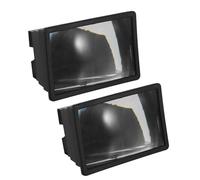 FRCOLOR Lupa de Pantalla para Teléfono Móvil 3D HD, Ampliador de Vídeo Portátil Negro, Soporte Práctico Compatible Smartphones, 2 Unidades para Uso en Casa y Viajes