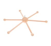 FRCOLOR Marco de Madera para Colgar Carillón de Viento de 6 Brazos Estilo Rústico Resistencia al Desgaste para Sala y Comedor