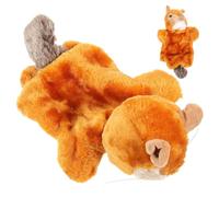 FRCOLOR Marioneta de Mano de Ardilla de Peluche para Primera Infancia Juguete Educativo Interactivo para Contar Cuentos Casa y Colegio Muñeco de Peluche Realista y Seguro