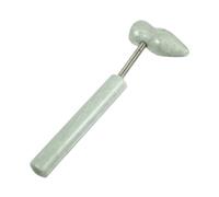 FRCOLOR Martillo De Masaje De Jade Natural Portátil Para Salud y Bienestar Masajeador De Percusión Ligero Adecuado Para Aliviar La Fatiga Masaje Casa y Viajes Para Todas Las