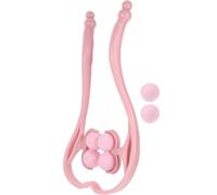 FRCOLOR Masajeador Manual de Cuello y Espalda Rodillo de Masaje Corporal para Alivio Muscular en Zona de Hombro, Lumbares y Zonas de Tensión