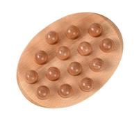 FRCOLOR Masajeador Rodillo De Maderoterapia Rodillo De Masaje Muscular Cepillo De Masaje Cepillo De Palo De Masaje Gua Sha Herramienta De Masaje Fascia Khaki Madera