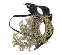 FRCOLOR Máscara de Encaje para Mujer con Diseño de Media Cara Sujeción Elástica y Elegante para Fiestas de Disfraces Halloween y Bailes de Gala