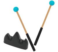 FRCOLOR Mazos de Percusión de Madera y Caucho para Xilófono y Instrumento de Lengüeta Baquetas Reutilizables Color Azul con Soporte Incluido Accesorio Musical Profesional para