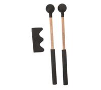FRCOLOR Mazos de Percusión para Marimba y Instrumento de Lengua, 2 Unidades Mango de Madera Antideslizante y Cabeza de Goma, Baquetas Largas Cómodas para Principiantes y Práctica Musical