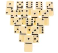 FRCOLOR Mesa Domino Clásico con Puntos Negros Set para Adultos y Reuniones Familiares Bloques de Construcción Seguros y Portátiles para Entretenimiento Doméstico