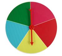 FRCOLOR Mesa Giratoria para Infantiles Juguete de Plástico Seguro y Duradero con Puntero de Color Aleatorio para Actividades Familiares y Fiestas Divertidas Color Aleatorio