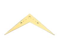 FRCOLOR Metal V Style Guitar Bridge Tailpiece Compatible For Flying V String Guitar Parts Durable Replacement