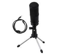 FRCOLOR Micrófono de Condensador USB Cardioide 192khz/24bit Negro