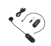FRCOLOR Micrófono UHF Inalámbrico con Diseño Pequeño Auricular y Diadema Flexible Micrófono para Profesores Color Negro Alta Estabilidad y Fácil Uso