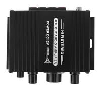 FRCOLOR Mini Amplificador de Audio para Altavoces Consumo y Múltiples Opciones de Entrada, Cuerpo de Aleación de Aluminio para Uso en Casa y Exterior