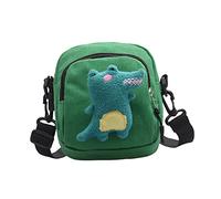 FRCOLOR Mini Bolsa Mensajera De Dinosaurio Bolsa De Hombro De Lona para Mujer Pequeña Bandolera Cruzada para Teléfonos y Accesorios Diseño Divertido