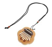 FRCOLOR Mini Kalimba de Madera Notas Piano de Pulgar Profesional Portátil para Principiantes Diseño de Forma de Caricatura Instrumento Musical Ligero con Sonido y Resonante